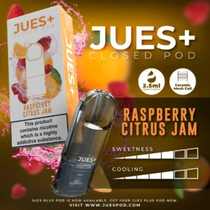 Jues Plus Raspberry Citrus Jam